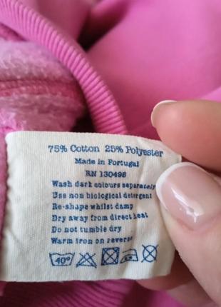 Теплый женский худи свитшот толстовка на флисе розовая фуксия брендовая оригинал jack wills размера s,m7 фото