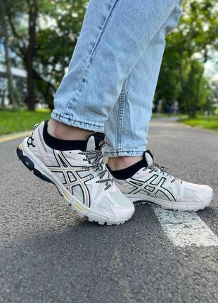 Кросівки чоловічі в стилі asics gel-kahana 8 beige v2 асикс гель-кахана бежеві3 фото