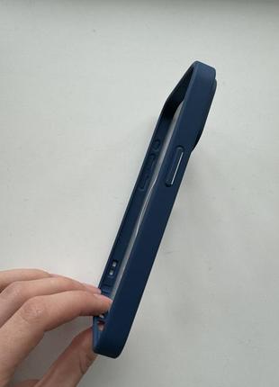 Синий чехол на iphone 15 pro 💙 4