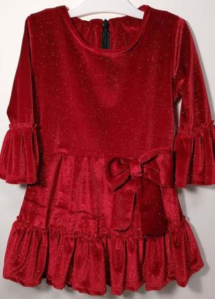 Сукня святкова для дівчинки на зріст 80, 92 см bambam червона ...