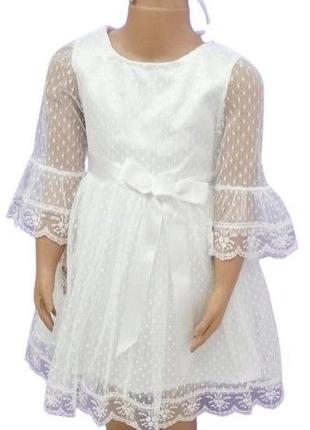 Сукня святкова для дівчинки cankiz на зріст 110 см біла (913)