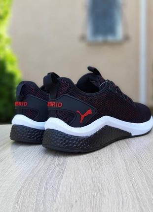 ❗️ акция ❗️кроссовки puma hybrid черные с красным❗️распродаж последних размеров❗️3 фото