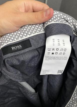 Серые брюки от бренда hugo boss6 фото