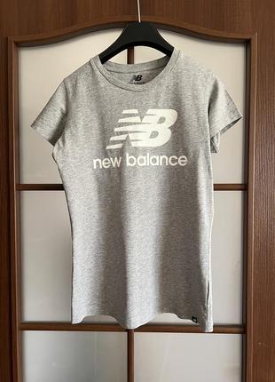 Женская футболка серая new balance1 фото