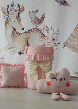 Кошик для іграшок pink house