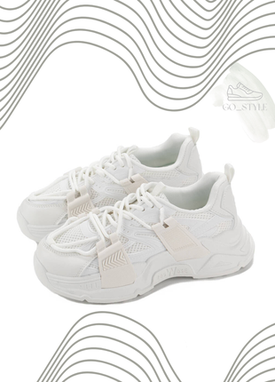 Кросівки жіночі білі екошкіра демісезон1 фото