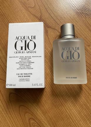 Мужские духи giorgio armani acqua di gio pour homme (тестер) 100 ml.