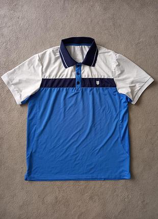 Брендовая футболка поло k-swiss.