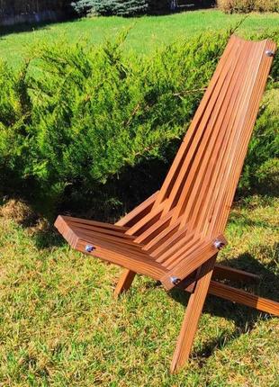 Крісло садове терасне дерев'яне кентуккі колір: палісандр