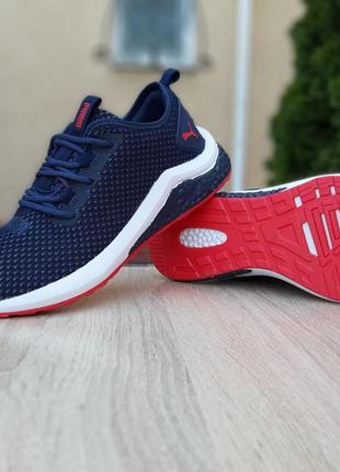 ❗️ акция ❗️кроссовки puma hybrid синие с красным❗️распродаж последних размеров❗️3 фото