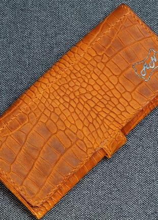 Портмоне гаманець клатч жіночий натуральна шкіра handmade3 фото