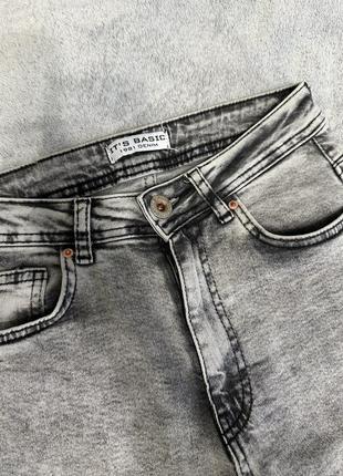 Серые женские джинсы it's basic denim туреческа2 фото