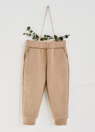 Штаны джоггеры для девочек утепленные спортивные брюки с манжетами3 фото