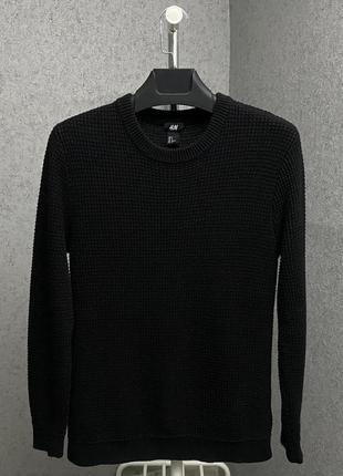 Черный свитер от бренда h&m1 фото