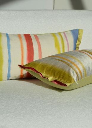 Льняная декоративная подушка4 фото