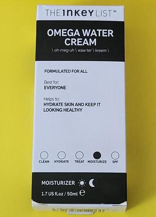 Легкий зволожувальний крем inkey list omega water cream