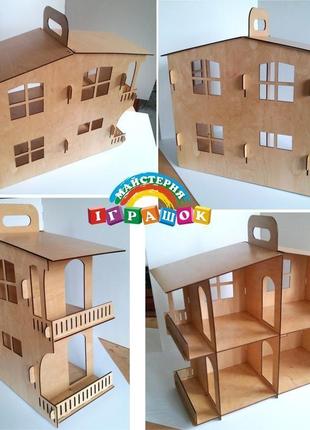 Ляльковий будиночок, 2 поверхи (розбірний)2 фото