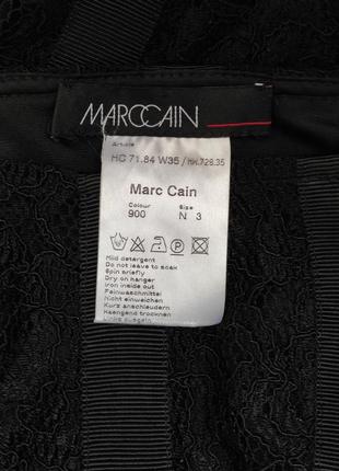 Стильная кружевная юбка  премиум класса marc cain черного цвета7 фото