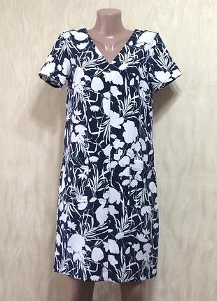 Симпатичное платье прямого кроя с карманами, next, р.10