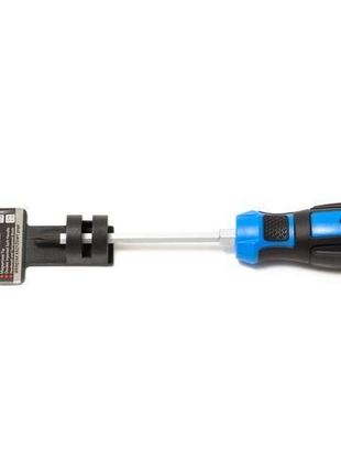 Отвертка крестовая магнитная силовая ph1х100мм, на пластиковом держателе forsage f-7111001ms