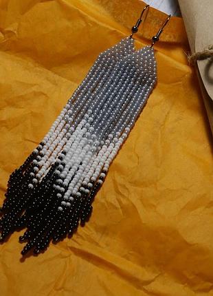 Смарт серьги из бисера