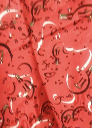 Италия, брендовый платок кока кола 100% шелк