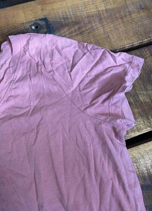 Женская базовая хлопковая футболка next (некст хлрр оригинал розовая)5 фото