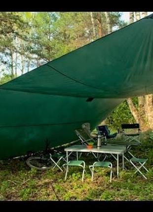 Тент похідний tramp tent 3x3 м. з набором сталевих стійок trt-...