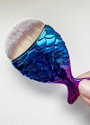 8 см кисть кисть для макияжа рыбка русалка хвостик probeauty3 фото