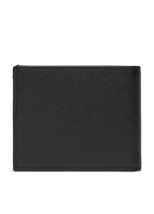 Оригинальный кошелек calvin klein modern bar bifold black saffiano мужской3 фото