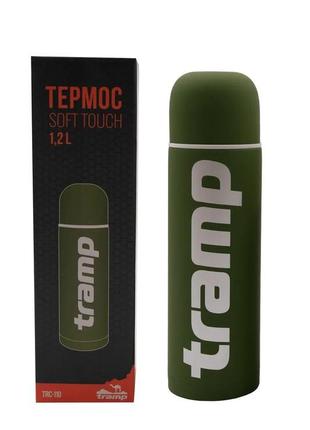 Туристичний термос питний tramp soft touch 1.2 л зелений похід...1 фото