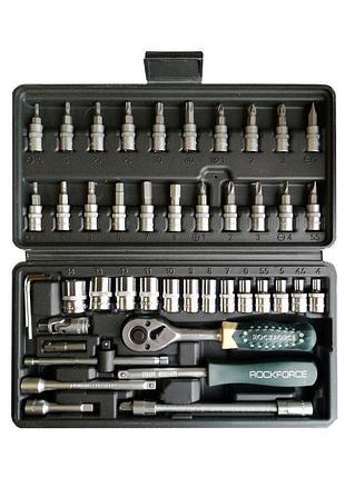 Набор инструмента 46 предметов 1/4" (6-гран.)(4-14мм) rockforce rf-2462-5