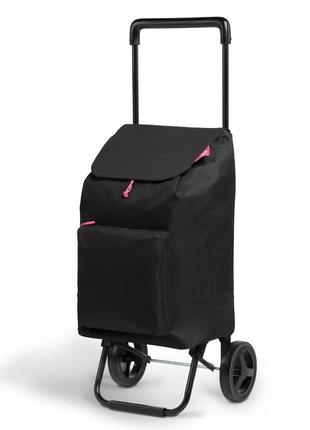 Сумка-візок gimi argo 42 black дорожня сумка на колесах складн...