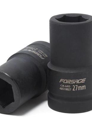 Головка ударная глубокая 35мм (6гр.), 1" forsage f-48510035