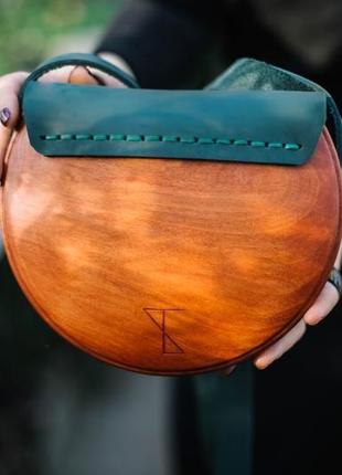 Женская деревянная сумка "сова"4 фото