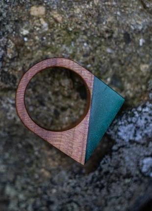 Дерев'яний перстень3 фото