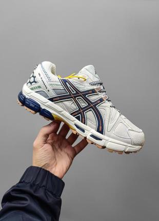 Asics gel kahana 8 yellow/blue чоловічі висока якість зручні в носінні стильні повсякденні1 фото