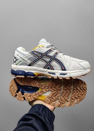 Asics gel kahana 8 yellow/blue чоловічі висока якість зручні в носінні стильні повсякденні8 фото