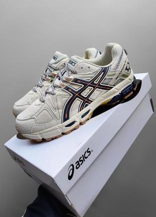 Asics gel kahana 8 yellow/blue чоловічі висока якість зручні в носінні стильні повсякденні7 фото