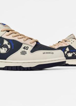 Nike sb dunk low x stussy 40th мужское высокое качество удобны в носке стильные повседневные7 фото