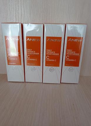 Увлажняющий крем для лица максимальное сияние avon anew vitamin c с spf 50