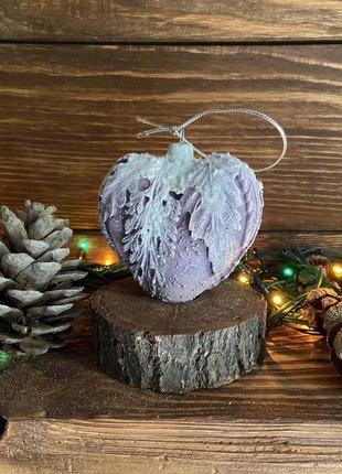 Новорічна іграшка сердечко