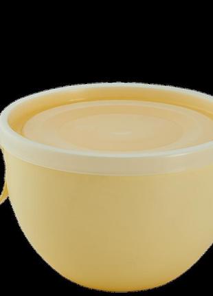 Чашка з кришкою 0,5 л. (жовта/прозорий)