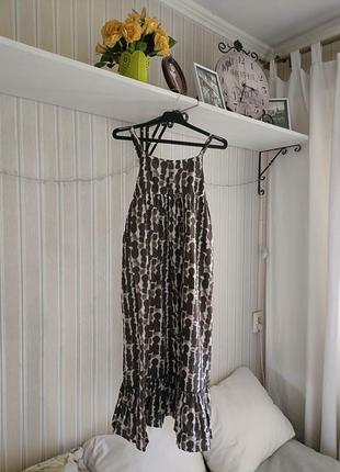 Довге плаття сарафан на дівчинку 100% бавовна