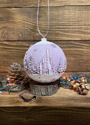 Новогодняя елочная игрушка, шар 10см. (цена за игрушку)