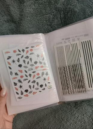 Альбом набор наклейки наклейки слайдеры для маникюра дизайн ногтей5 фото