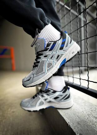 Asics gel venture 6 "grey/blue"6 фото