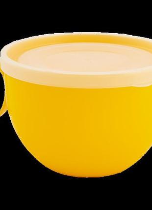 Чашка з кришкою 0,5 л. (_т.жовта/пр.)1 фото