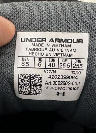 Женские кроссовки under armour charged rogue 2  (25,5 см)6 фото