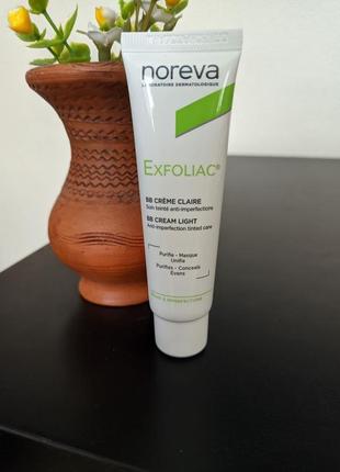 Вв-крем noreva laboratoires exfoliac bb cream для проблемної та/або жирної шкіри3 фото